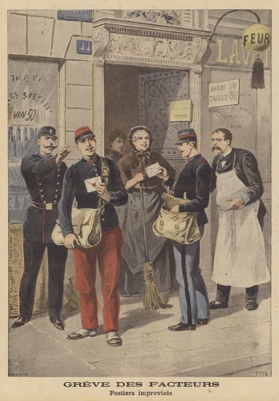 Huelga postal en París de French School